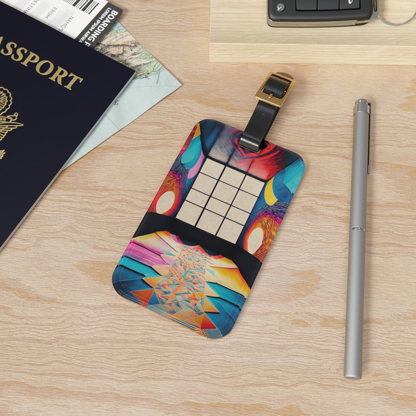 Abstract Luggage Tag 2