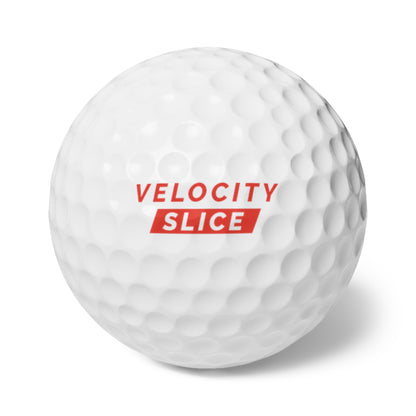 Velocity Slice Golf Balls, 6pcs