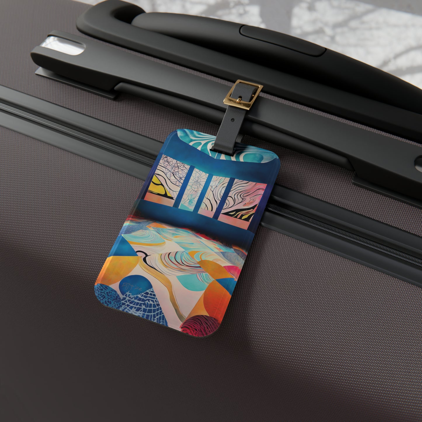 Abstract Luggage Tag 1