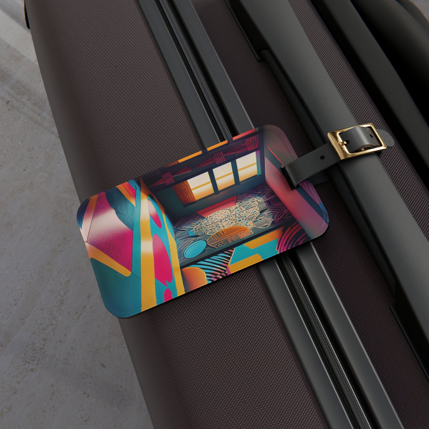 Abstract Luggage Tag 3