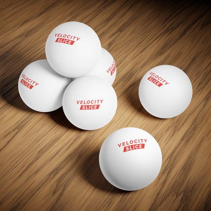 Velocity Slice Ping Pong Balls, 6 pcs