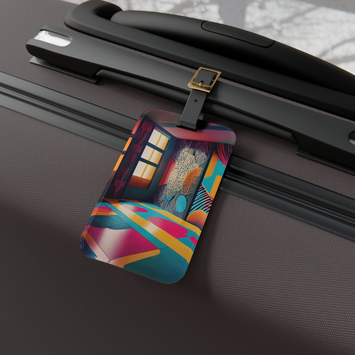 Abstract Luggage Tag 3