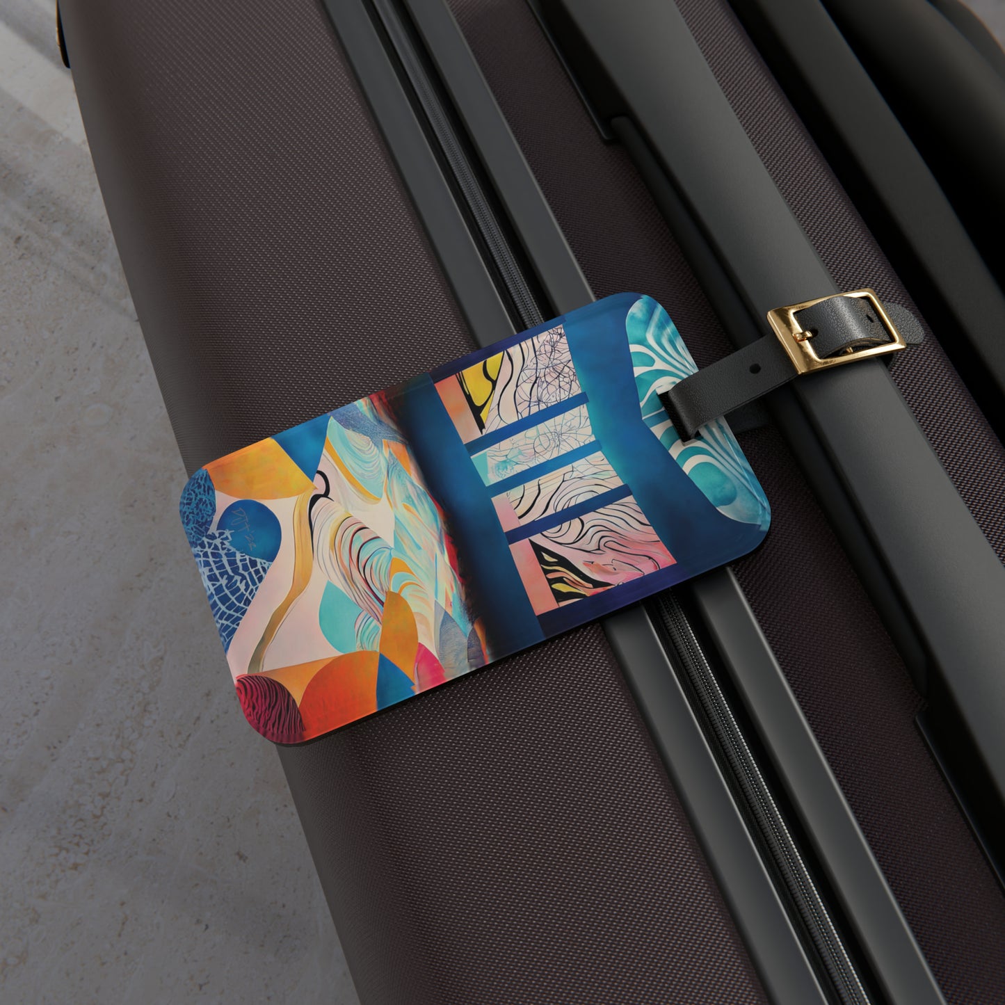 Abstract Luggage Tag 1